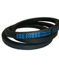 BB141 Hexagonal V Belt For Industrial Drive Systems shown coiled, black rubber with blue text, built to last with heavy duty performance