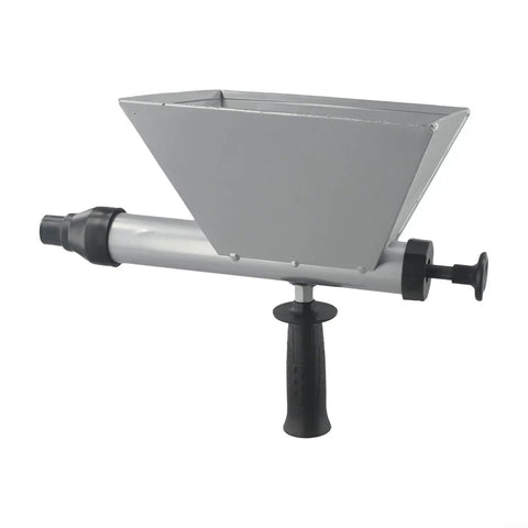Heavy Duty Mortar Sprayer Electric Drill Attachment For Stucco Plastering Concrete with aluminum body and black grip handle.