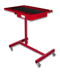 Rolling Tool Cart And Workbench On Wheels, Adjustable Height Heavy-Duty Mechanic Table With Drawers And Multi-Hole Hanging Board