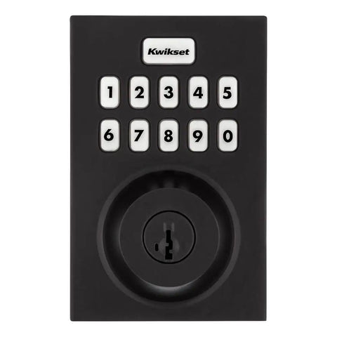 620 Z-Wave Smart Lock Deadbolt With Keyless Entry And Illuminated Keypad, Works With Ring Alarm, Matte Black Finish