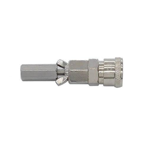 VacU Lock End Connector For Reciprocating Linear Actuator DIY Design In Stainless Steel With M8 Thread 3.3 Inch Height And 121g Weight
