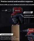 Built Like A Tank 20V Brushless Cordless Drill Driver Pumps Out 90Nm Of Badass Torque in action with electronic brake for precise control.