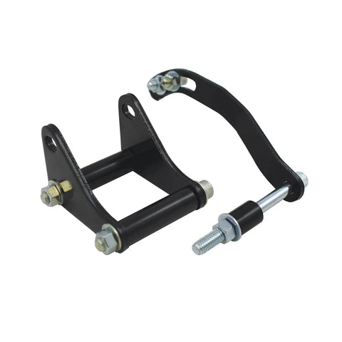 Complete Beefed Up All In One Semi Gloss Black Steel V Belt 2 Groove Long Water Pump LWP Crank Pulleys Kit Brackets SBC Chevy