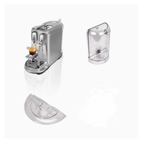 Replacement Water Reservoir For Capsule Coffee Makers No Fuss Install Water Tank Lid And Cover For J520 Plus Compatible Models Durable BPA Free Fits Capsule Machines Perfect For Quick Repairs next to coffee machine