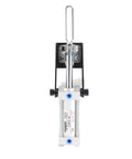 Heavy Duty Pneumatic Hold Down Clamp And 32mm Bore Air Toggle Fixture With 500 Lb Welding Grip Built Like A Tank From Hot Rolled Steel front view.