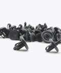 20 Pcs Engine Under Cover Push-Type Retainer Clips Replacement Kit For Toyota And Lexus Cars in black, loose pile view
