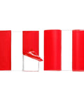 Total Game Changer Acrylic Flexible Hinges Clear Invisible Living Hinge 360 Degree Rotation For Garage Upgrades, clear acrylic hinges with red backing.