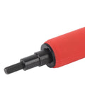 Close-up of Rivet Removal Tool Kit For Electric Drills Durable Alloy Steel Blind Rivet Extractor with red handle and black tip
