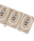 DIY Friendly Silicone Key Contact Strip For 13 Key Digital Pianos And Electronic Keyboards Replacement With Stable Performance And Longer Lifespan Easy Install Repair Pad For Smooth Keys close-up view showing light grey silicone material and dual-loop contact points.