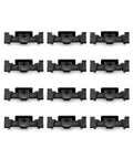 12 Pcs Headlight Trim Ring Clips For Mini Cooper R55 R56 R57 R58 R59 R60 F56 F60 Black Replacement Kit displayed in rows
