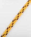 Close-up of Thick Synthetic Silk Ito Sageo Cord For Katana Tsuka Wrapping, 300 Cm Saya Cord For DIY Handle And Sword Maintenance, Yellow