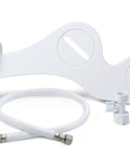 White and Blue Bidet Attachment for Toilet Seat with Dual Nozzles Self Cleaning Non Electric Water Sprayer Three Wash Modes