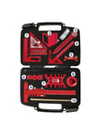 Pro Grade Woodworking Measuring And Scribing Tool Set In Aluminum Alloy, 9 Or 10 Piece Precision Layout Kit in storage box