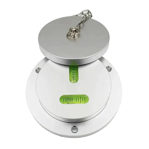 Heavy Machinery Mechanical Spirit Level Bubble T-type XY Dual-axis Leveling Tool Level Measuring Instrument 1PCS(With Cover) top view