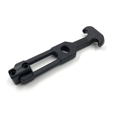 Creatyi 6.3-inch rubber flexible T-handle draw latch, black plastic for tool boxes
