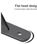 Badass Heavy Duty Shelf Brackets Wall Mount 90 Degree Corner Bracket Pair With Heavy Gusset showing flat head design and turnbuckle.