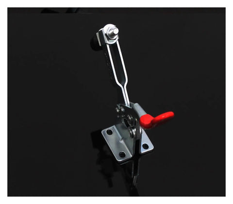 Quick Release Toggle Clamp Set 2 Or 4 Pieces GH-201B 100kg Heavy Duty Pro Grade Horizontal Locking Lever Fastener Clip Tool Hand Tool For Woodworking And Metalworking Projects, galvanized iron