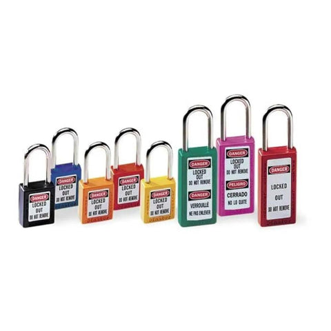 Heavy Duty Lockout Tagout Safety Padlock Green OSHA Compliant Non Conductive Thermoplastic Body Built Like A Tank Rock Solid Industrial Security Gear For Frontline Crews