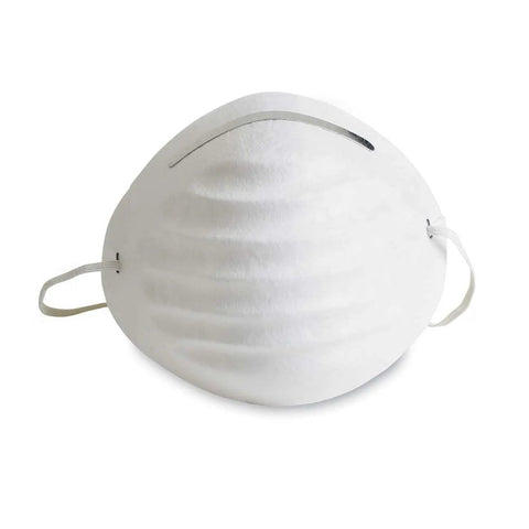 Lightweight Two-Strap Cup Style Dust Mask With Cushioned Nose Foam, Particulate Respirator For Dust, Gardening, DIY Projects, Comfortable Secure Fit, Pack Of 50 Masks