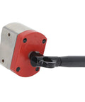Heavy Duty On Off Magnetic Clamp With Six Hundred Pound Holding Power, Pro Grade Four Square Base Fixture Block, side view