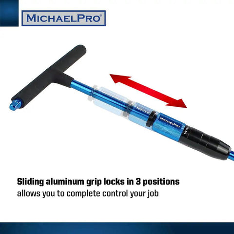 Gift Edition 1/4 And 3/8 Inch Drive T Handle Wrench Set With Spinner Handle showing 3 level grip positions