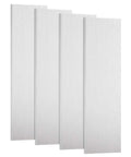 4 Pack 6061 Aluminum Sheet Metal 3x12x1/8 Inch with Protective Film, Polished and Deburred for DIY Projects
