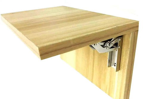 Installed 90 Degree Folding Door And Shelf Hinge Hidden Bracket Table Holder Furniture Hardware Set 2 Pack Rust Resistant Solid Steel