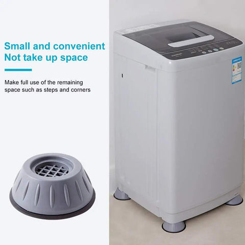 Heavy Duty Washing Machine Vibration Pads 4 Pack With Tire Grade Rubber And Honeycomb Grip used under a washer reducing noise