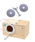 Heavy Duty M6 Carbon Steel Bird Cage Screws Bulkhead Fitting Kit with washers and nuts for DIY nesting boxes.