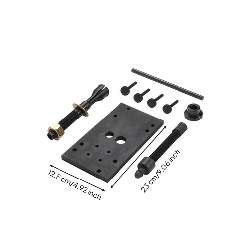 Pro Heavy Duty Motorcycle Engine Camshaft Bearing Removal And Install Tool Kit Heavy Steel Construction Helping Garage Guys Crush Hardest Job Sites With Complete Service Kit Plate And Rod Adapter Parts For Quick Fixes Anytime. black steel tool kit with 12.5 cm plate