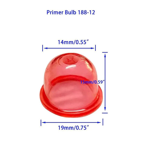 Primer Bulb Pump For 2 Cycle Small Engine String Trimmer Weed Eater Chainsaw Leaf Blower Replacement Easy Install Universal Fit Zama