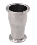Sanitary reducer fitting, SUS304 stainless steel, tri-clamp ferrule style, 2 in to 1-1/2 in tube OD