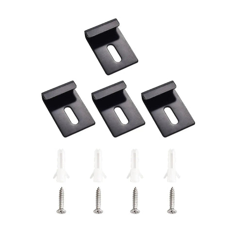 Easy Install Glass Wall Mount Clamps With Screws For A Beefy Grip And Secure Hold Rustproof And Waterproof Glass Clamps Adjustable For Thin To Thick Glass