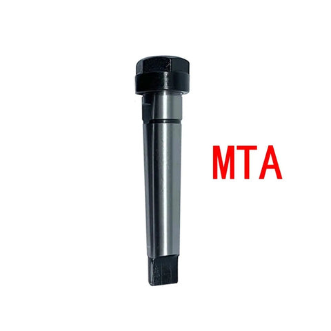 Top Tier Morse Taper Tool Holder Collet Chuck With Straight Rod Handle For Heavy Duty Drilling And Milling ER11 ER16 ER20 ER25 ER32 MT1 MT2 MT3 4 5 Spindle Motor Adapter Extender showing a slim metal extension with hexagonal top.