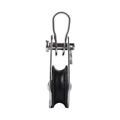 Side view of 10 Pack Pulley Bearing Lifting Wheel Tools 25mm Stainless Steel Kayak Boat Accessories Fixed Traction for Marine Rigging