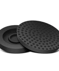 Floor Jack Rubber Pad 2 Pack Universal 4 Ton Pad Adapter With Pinch Weld Side Rail Protector, textured surface visible