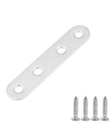 Beefy 20 Pack Black Cabinet Brace Brackets 3 Inch Hinge Repair Plates Stainless Steel Flat Mending Plates with screws included