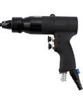 Rivet Nut Gun Set For Auto DIY Projects, Pneumatic Riveter Tool Kit For M3 To M12 Nuts, with black ergonomic design