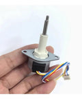 Hand holding 25mm Precision Linear Actuator With Stepper Drive, 20mm Stroke, 2 Phase 4 Wire, Telescoping Screw Shaft, 53 Ohms Resistance