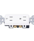 Badass Weatherproof Outlet With Cover 15 Amp 125 Volt Outdoor Electrical Receptacle with durable snap latch and side wiring.