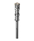 SDS Max rotary hammer drill bit, front view, 1-1/2x10 in (38x260 mm), carbide-tipped masonry bit for concrete.