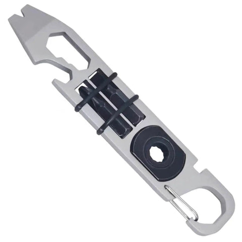 Super Versatile Pocket Pry Bar With Wrench And Ratchet Screwdrivers Keychain Crowbar Can Opener And Bottle Opener All In One EDC Tool