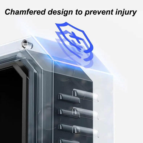 All Weather EV Charger Outdoor Enclosure Beefy Steel Wall Charging Station Box with chamfered design for safety.