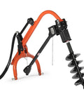 50HP Pro Series 3 Point Post Hole Digger With 6 Inch Auger For Cat 1 Tractors Hydraulic Ram visible against white background