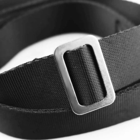 Close-up of Beefy Heavy Duty Bimini Boat Top Straps With Double End Snap Hook Adjustable From 28 To 60 Inches Durable Marine Nylon Webbing