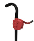 No Gimmicks Real Deal Heavy Duty Manual Rotary Hand Pump Made For Diesel Gasoline And Kerosene with red handle and black tube.