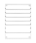 6 Rod Wall Mounted Wire Spool Rack Adjustable Cable Organizer For Garage Workshop Save Space Easy Install White with rods.