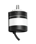 Rotary Encoder TRD-J20-RZS for Industrial Controls and Machinery, Easy Shaft Mounting on Motors and Linear Guides, Rock Solid Feedback Loop for Precise Angle Tracking and Smooth Motion Control, black cylindrical unit
