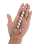 Quick-release pin with ring, 3/8 in dia, stainless steel for Bimini top marine hardware