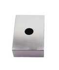 1 2 3 Machinist Setup Blocks, Matched Pair With Half Hole, Precision Ground Tool Steel, Pro Grade High Accuracy Square Blocks For Alignment And Machining, 0.0002 Inch Per Side Tolerance, Heavy Duty, top view